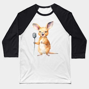 Kangaroo Singing Baseball T-Shirt